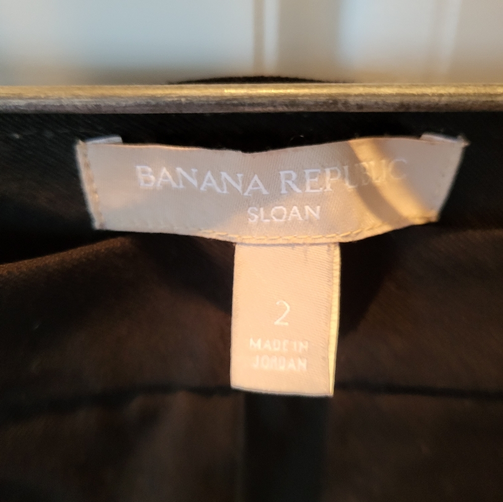 Banana republic sloane side zipper ankle pants size 2
